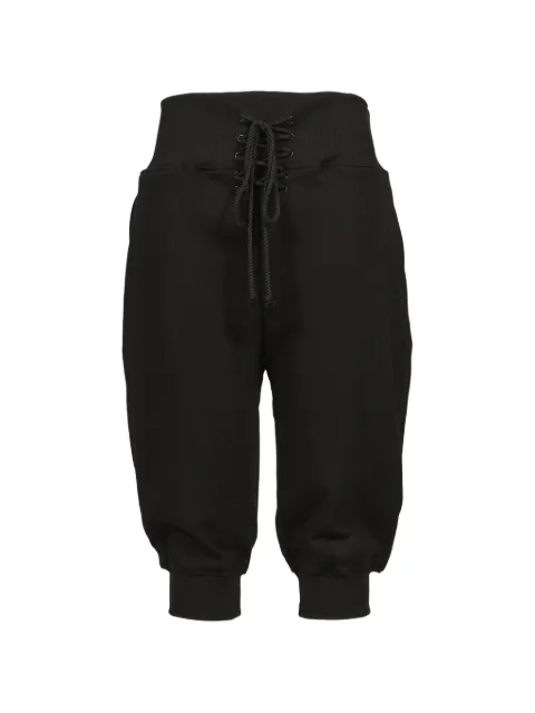 604SERVICE lace-up cropped track pants