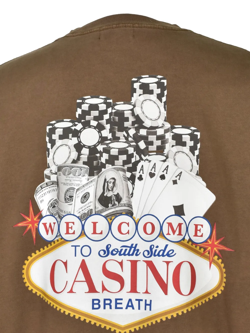 BREATH Casino long-sleeve T-shirt Bruin