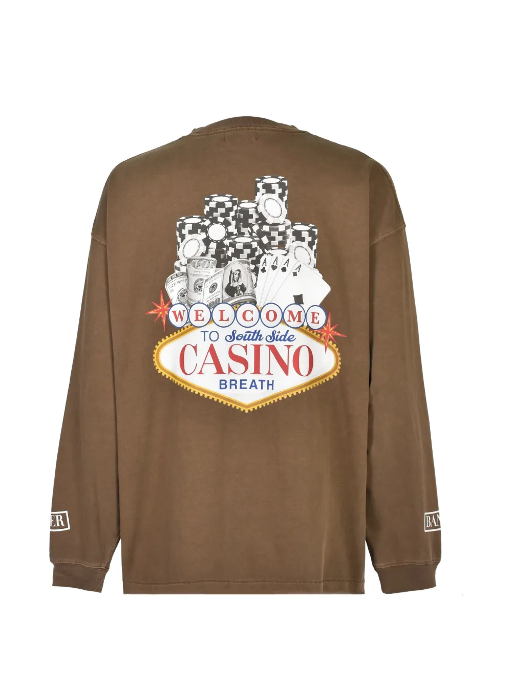 BREATH Casino long-sleeve T-shirt Bruin