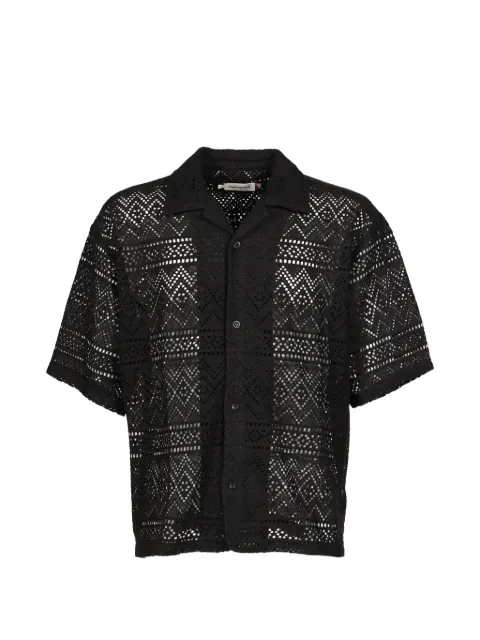 Honor The Gift pointelle crochet shirt