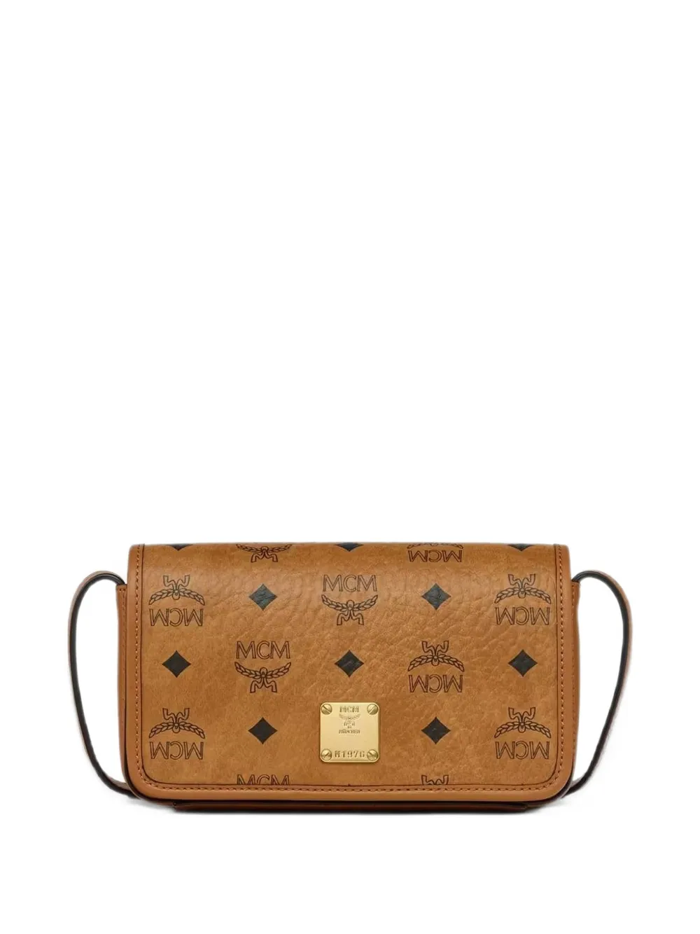 MCM small Aren Visetos shoulder bag Bruin