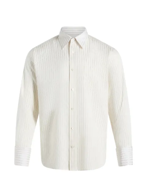 Public School pinstripe-pattern long-sleeve shirt