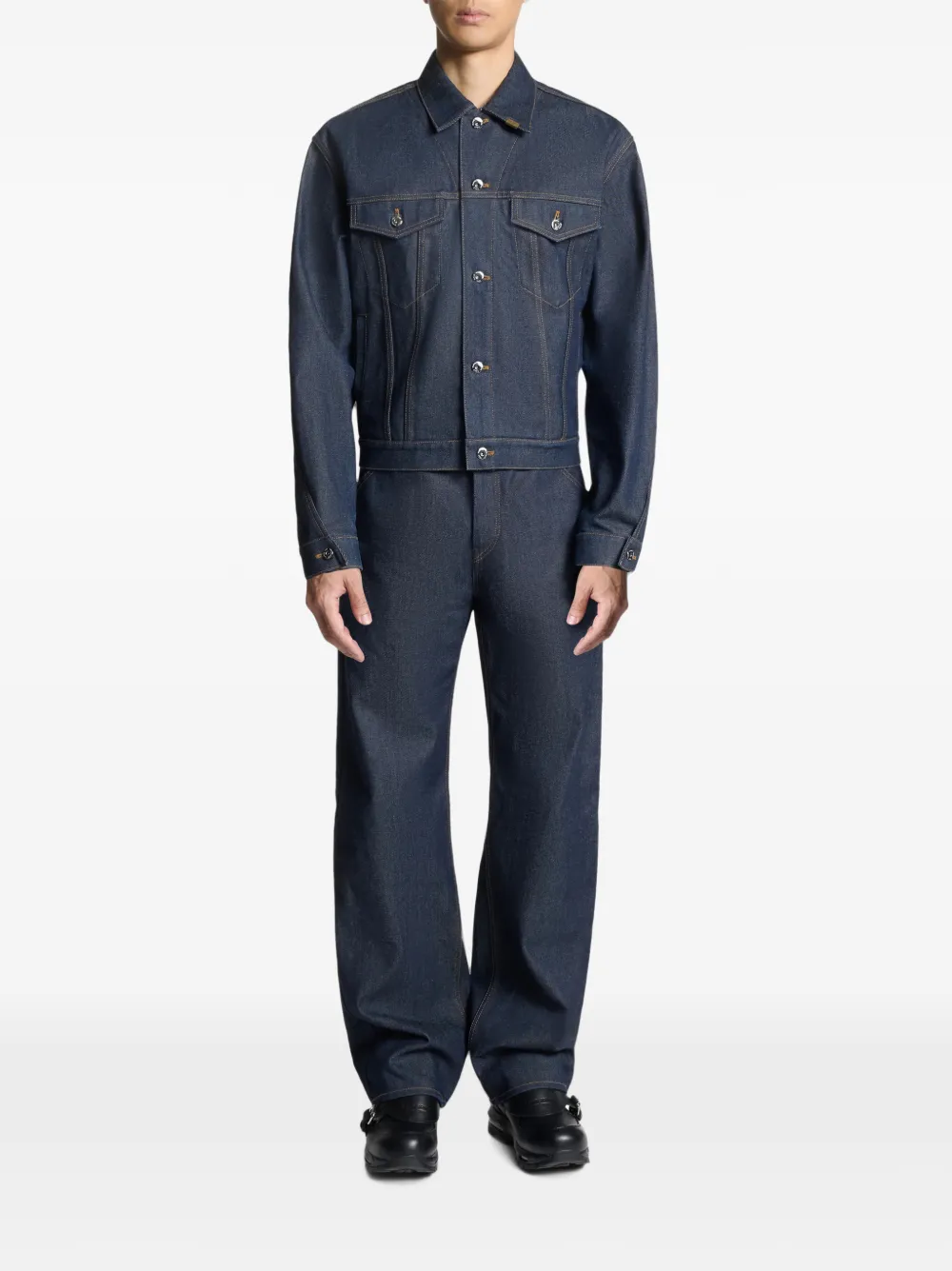 PUBLIC SCHOOL NEW YORK Cumberland denim jack Blauw