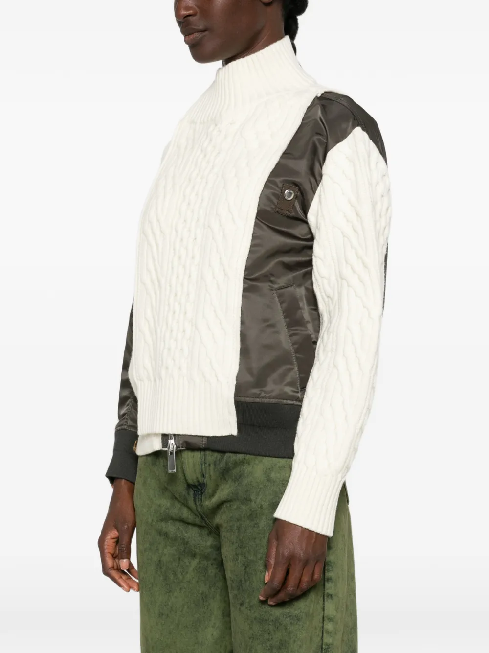 sacai Kabelgebreid hybride jack Wit