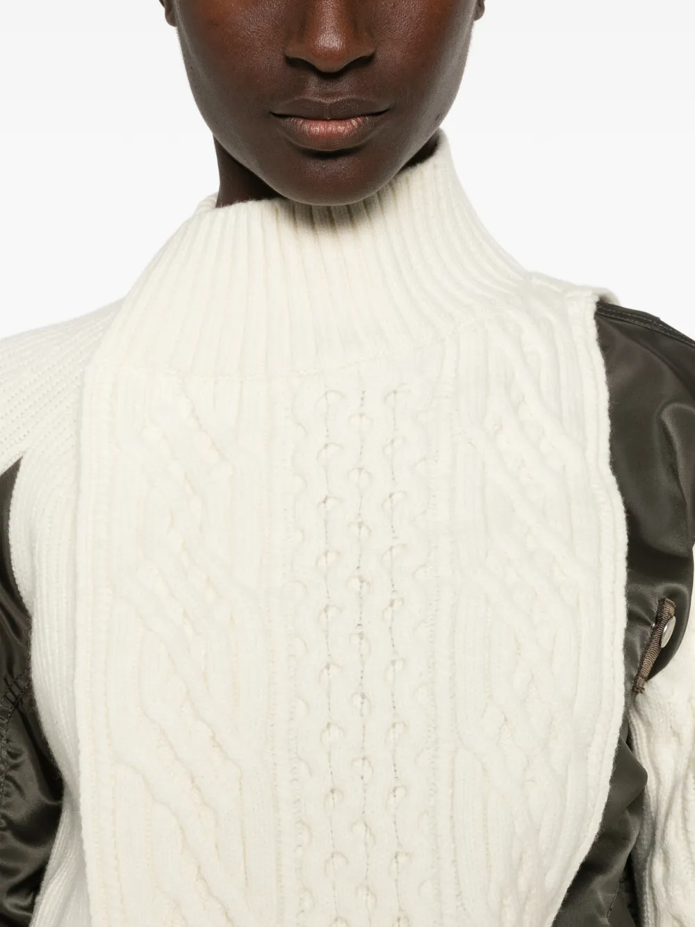 sacai Kabelgebreid hybride jack Wit