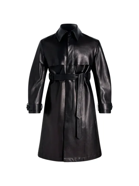 PUBLIC SCHOOL NEW YORK Lafayette leather trench coat