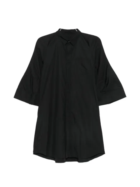 sacai flared-sleeve shirt mini dress