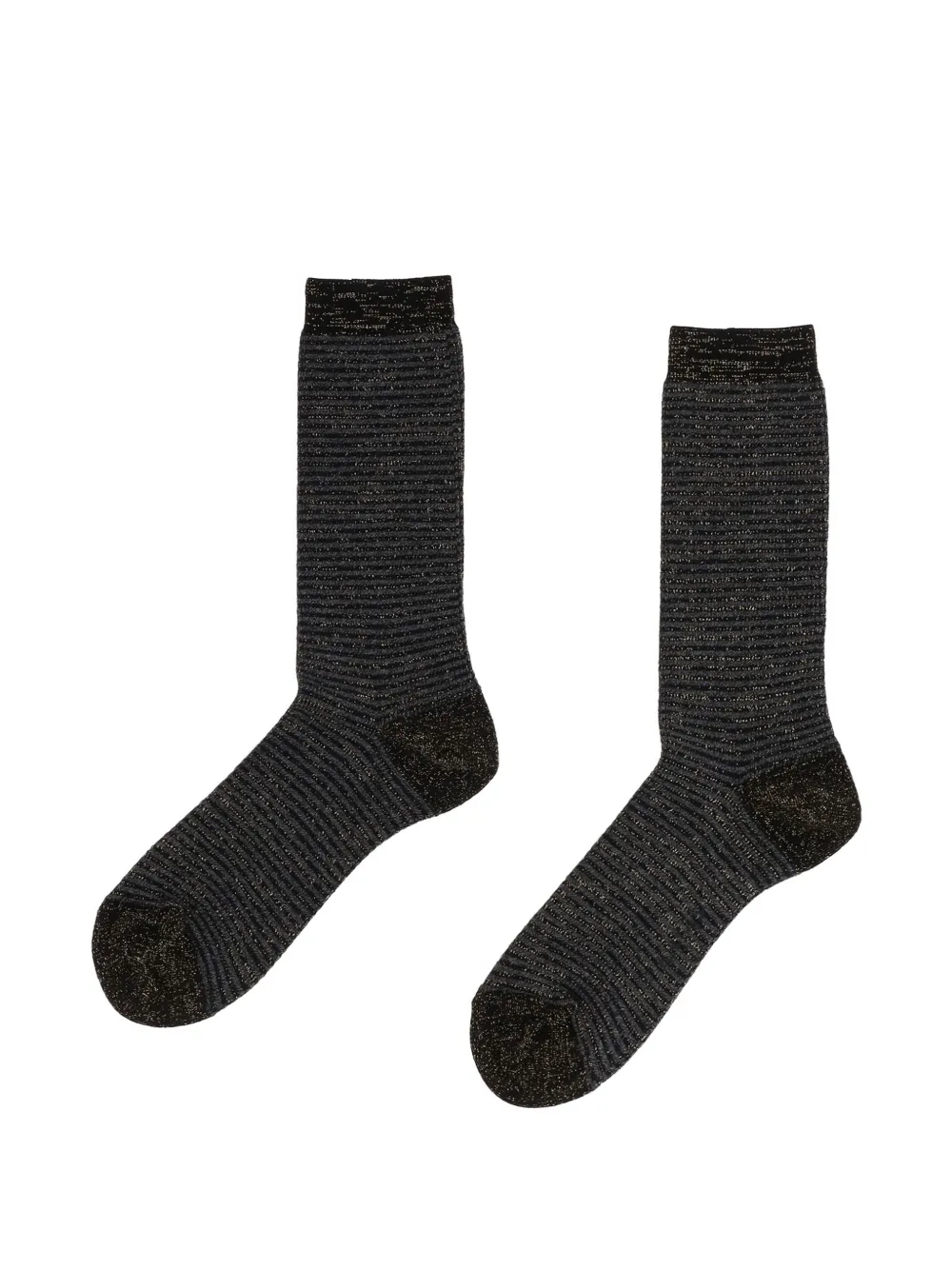 ANT45 Lapua horizontal-stripe socks - Grigio