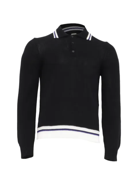 Ferragamo Pre-Owned knitted long-sleeve polo shirt