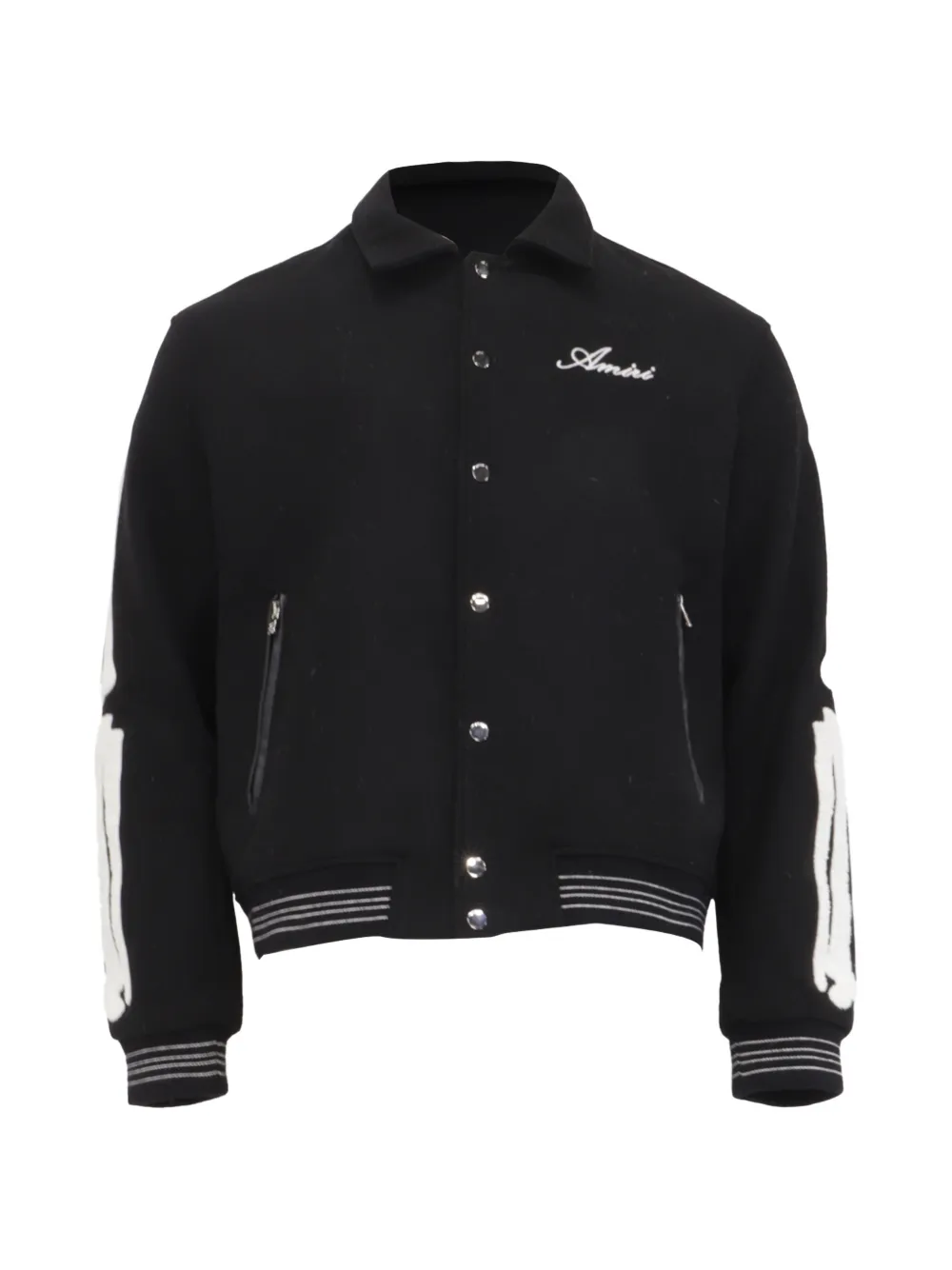 AMIRI Logo-embroidered bomber jacket - Nero