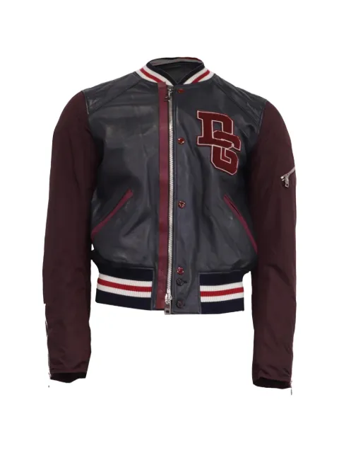 Dolce & Gabbana Pre-Owned chamarra bomber con logo DG