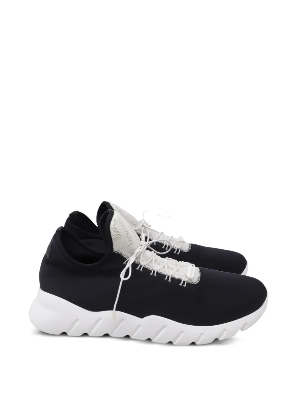 Fendi Pre-Owned Sneakers in Strickoptik - Schwarz