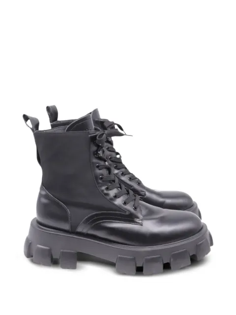 Prada Pre-Owned botas militares Monolith