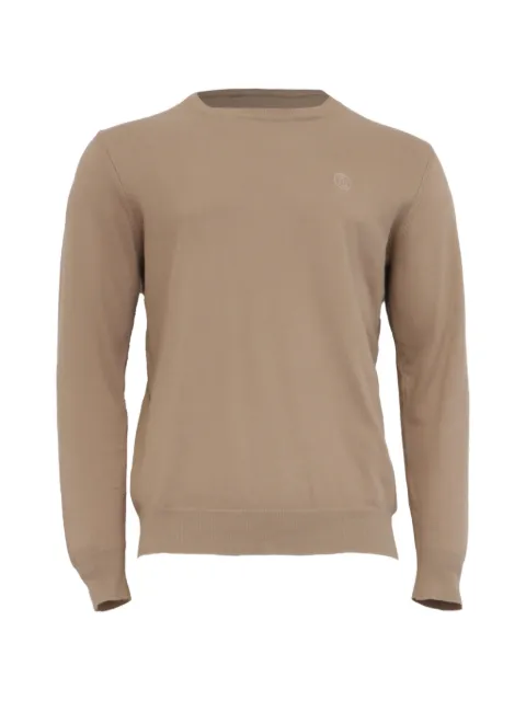 Burberry Pre-Owned logo-embroidered knitted sweater