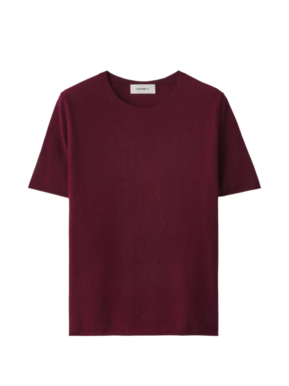 Lisa Yang Ari contrast-trim short-sleeve t-shirt Rood