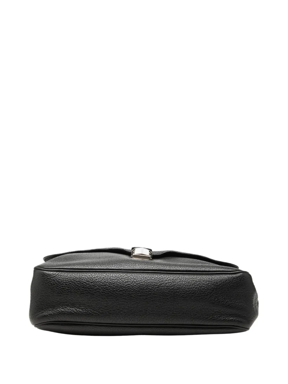 Prada Pre-Owned 2013-2026 Vitello Phenix Flap crossbodytas Zwart