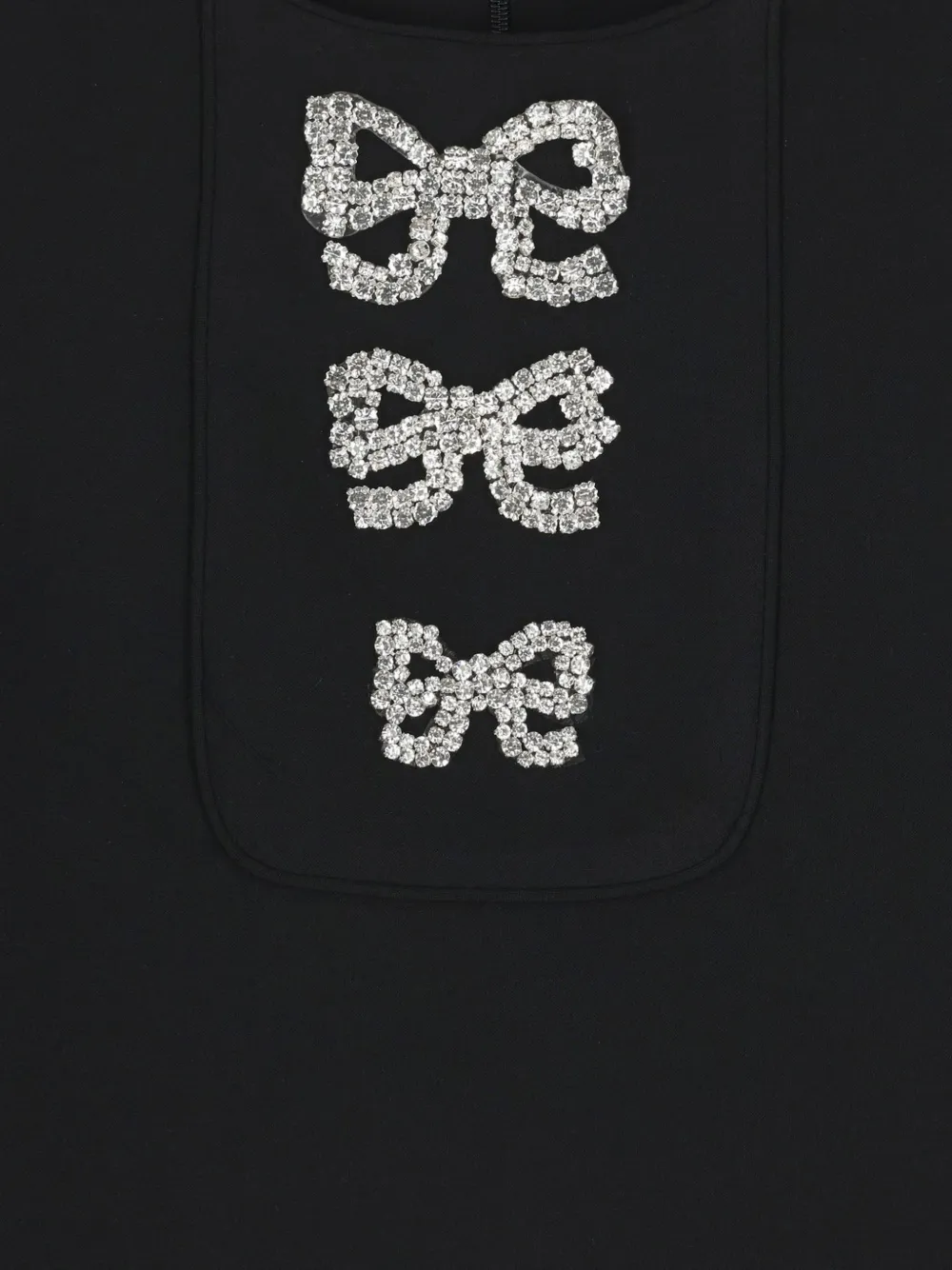 ELIE SAAB JUNIOR crystal-embellished A-line mini dress Zwart