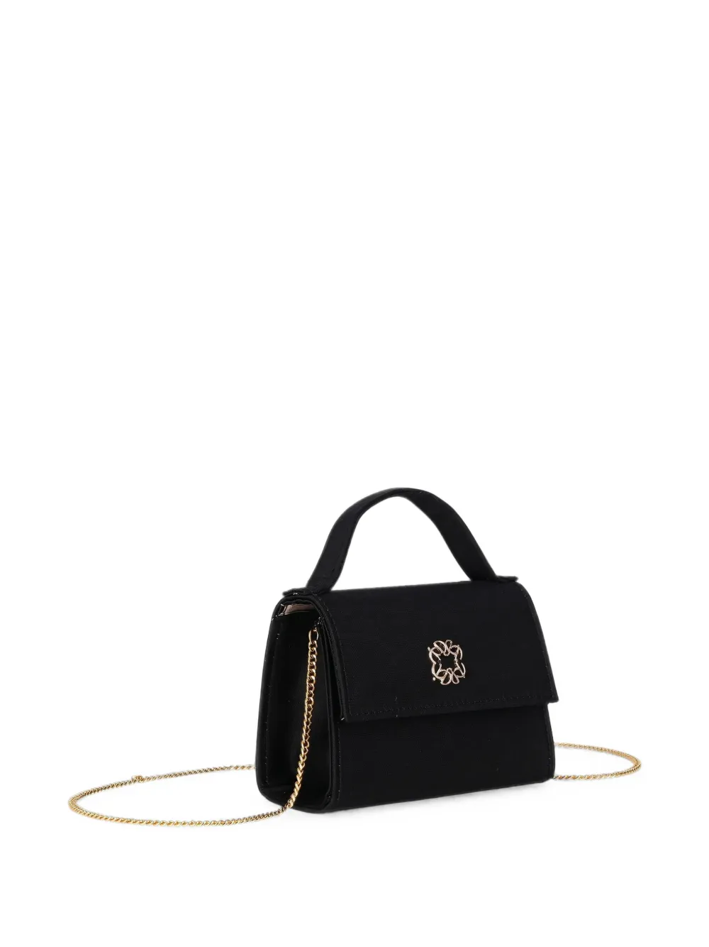 ELIE SAAB JUNIOR logo-plaque shoulder bag Zwart