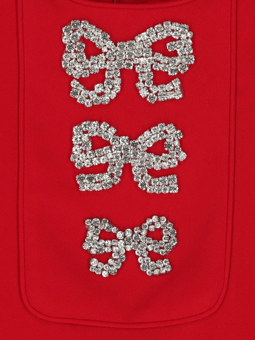 ELIE SAAB JUNIOR crystal-embellished A-line dress Rood