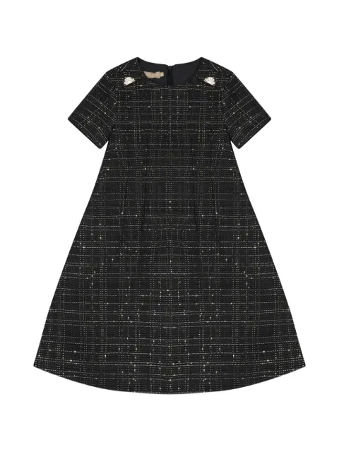 ELIE SAAB JUNIOR sequin-embellished tweed mini dress