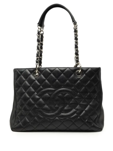 CHANEL Pre-Owned 2009-2010 Caviar Grand Shopping tote bag