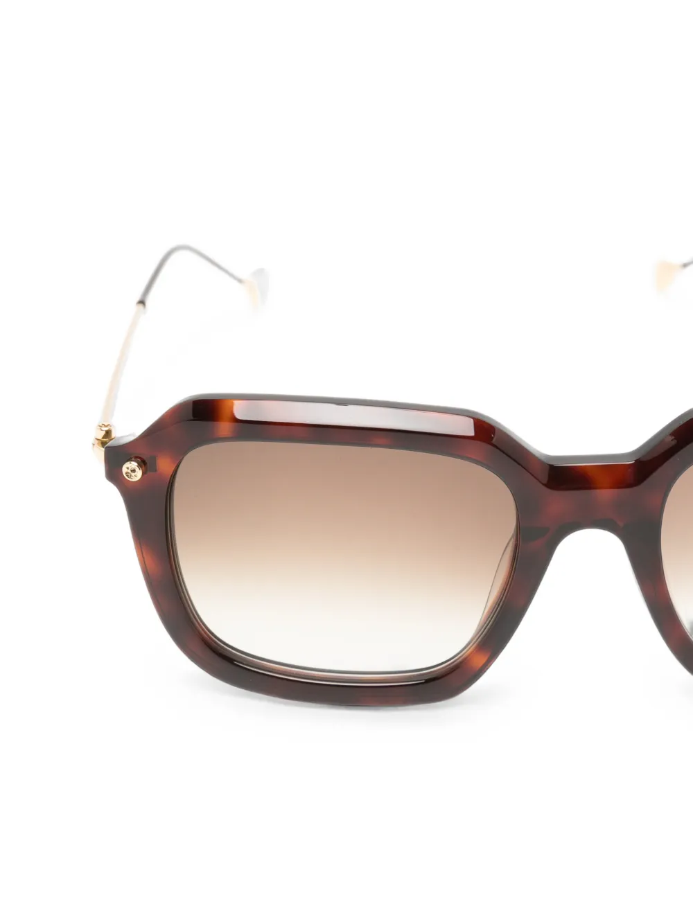 Yohji Yamamoto tortoiseshell-effect sunglasses Bruin