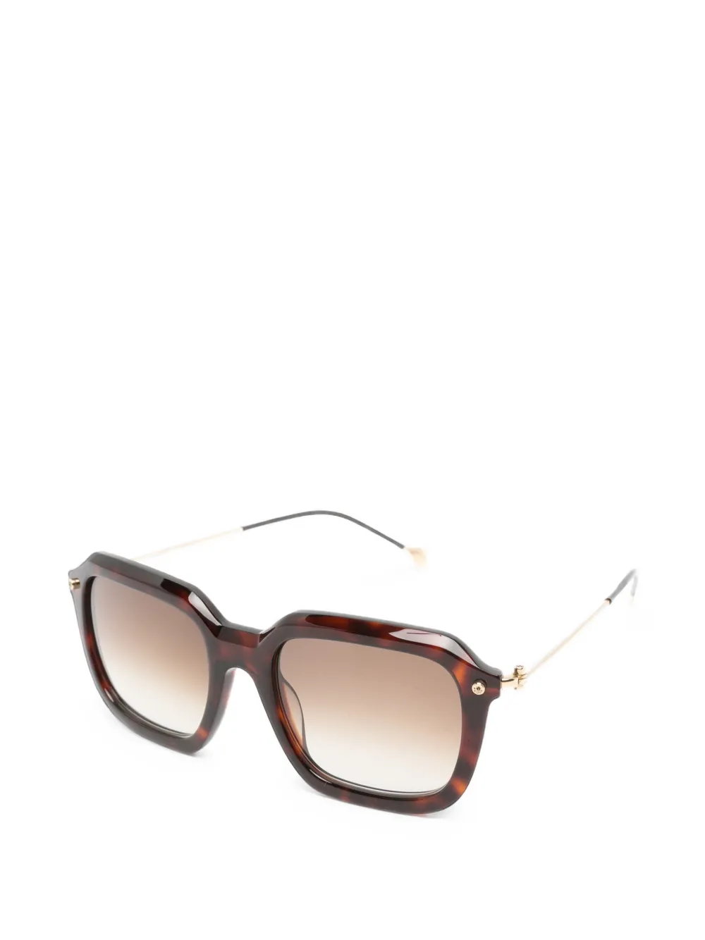 Yohji Yamamoto tortoiseshell-effect sunglasses Bruin