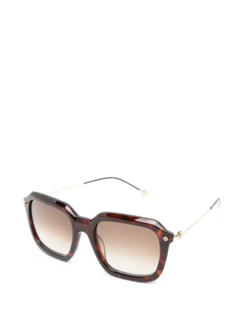 Yohji Yamamoto tortoiseshell-effect sunglasses