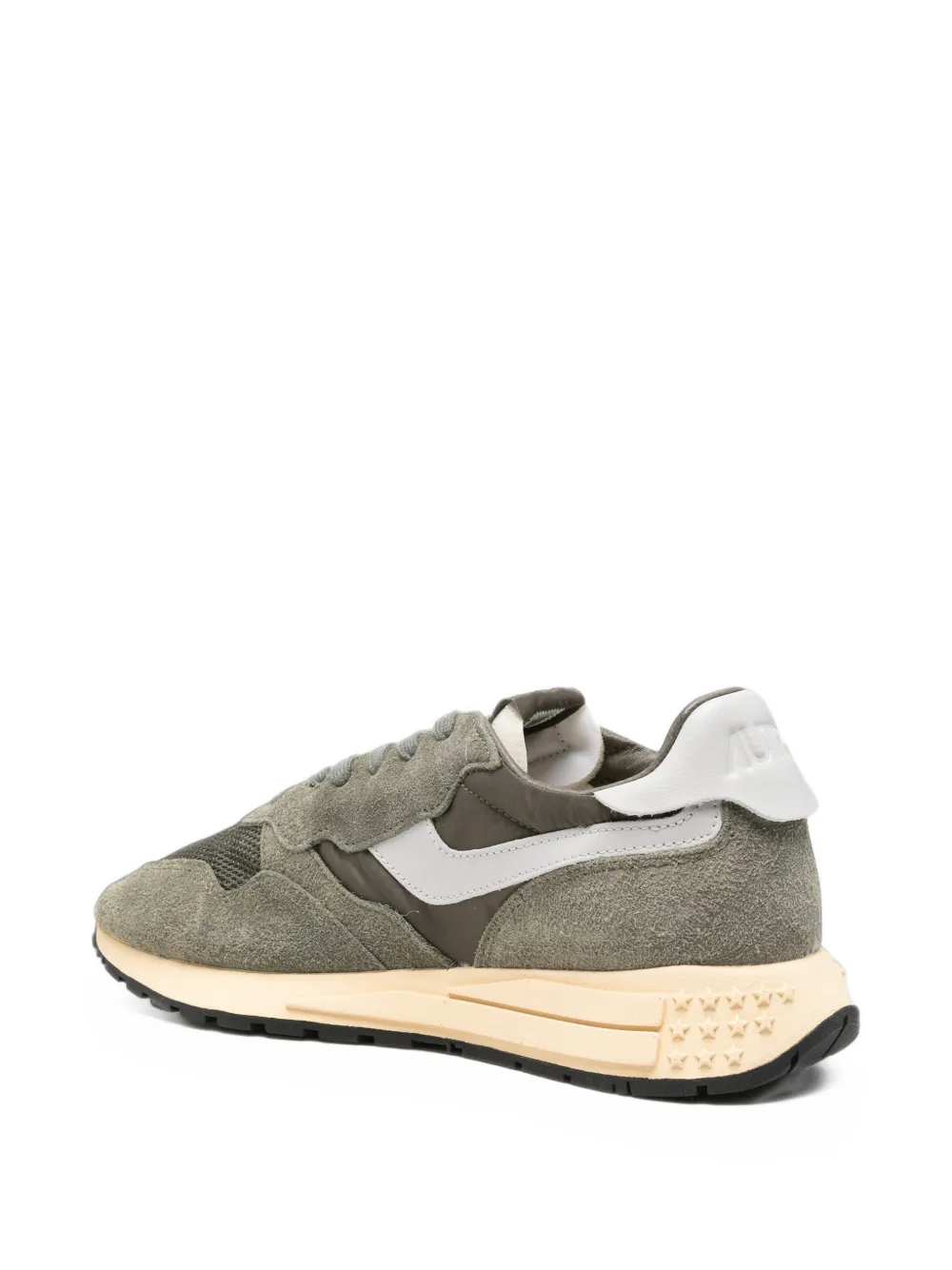 Autry Reelwind suède sneakers met vlakken Groen