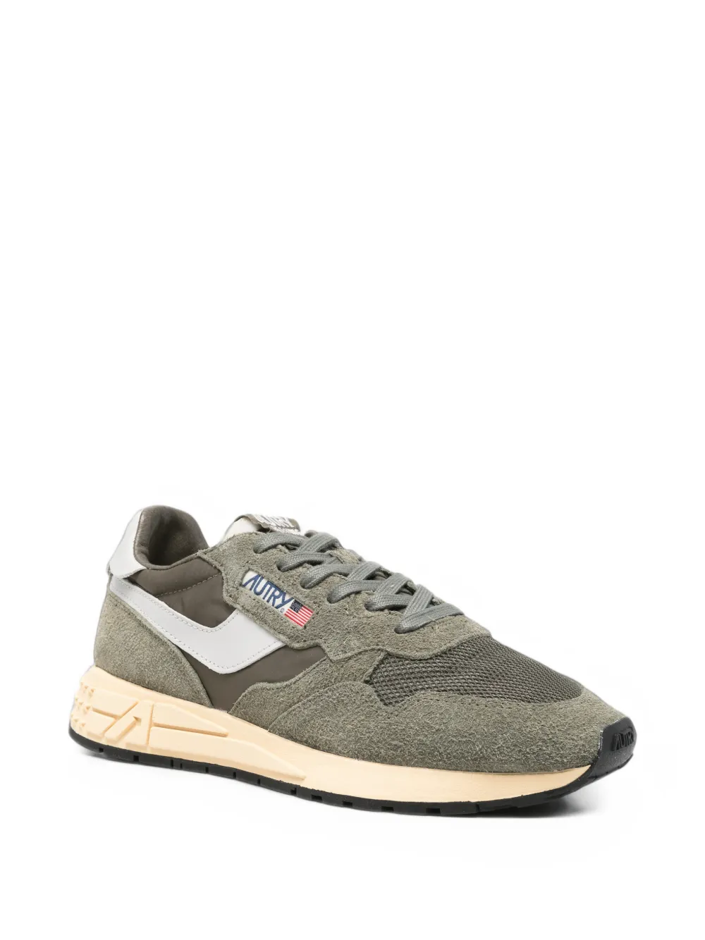 Autry Reelwind panelled suede sneakers - Verde