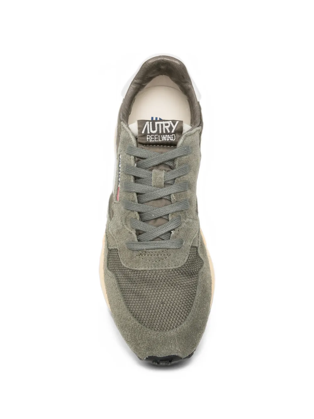 Autry Reelwind suède sneakers met vlakken Groen