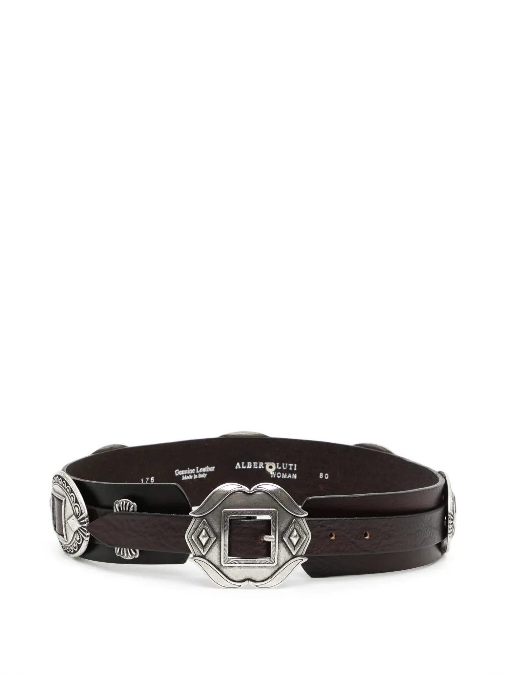 ALBERTO LUTI embellished belt - Marrone