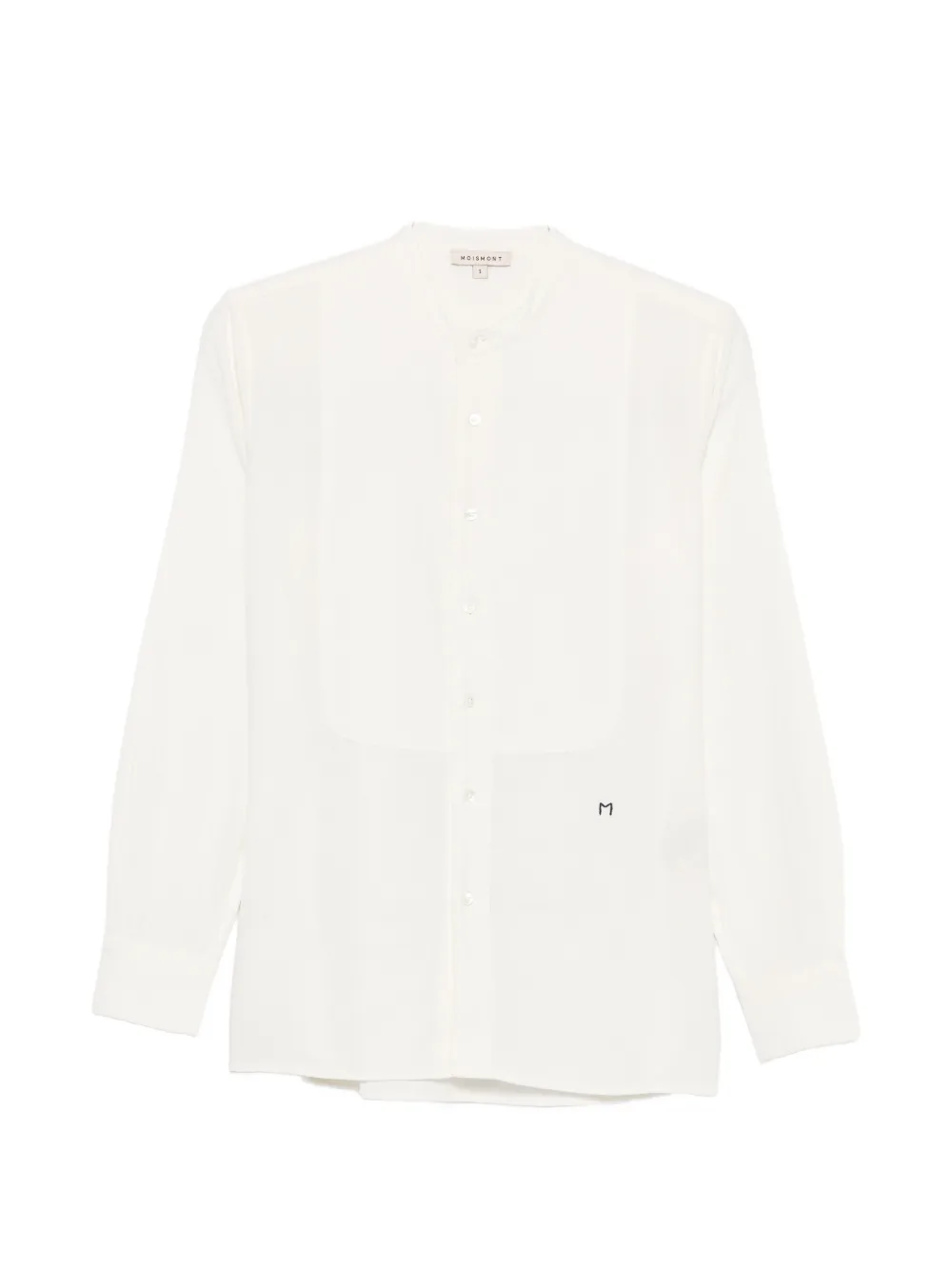 MOISMONT embroidered bib-front shirt