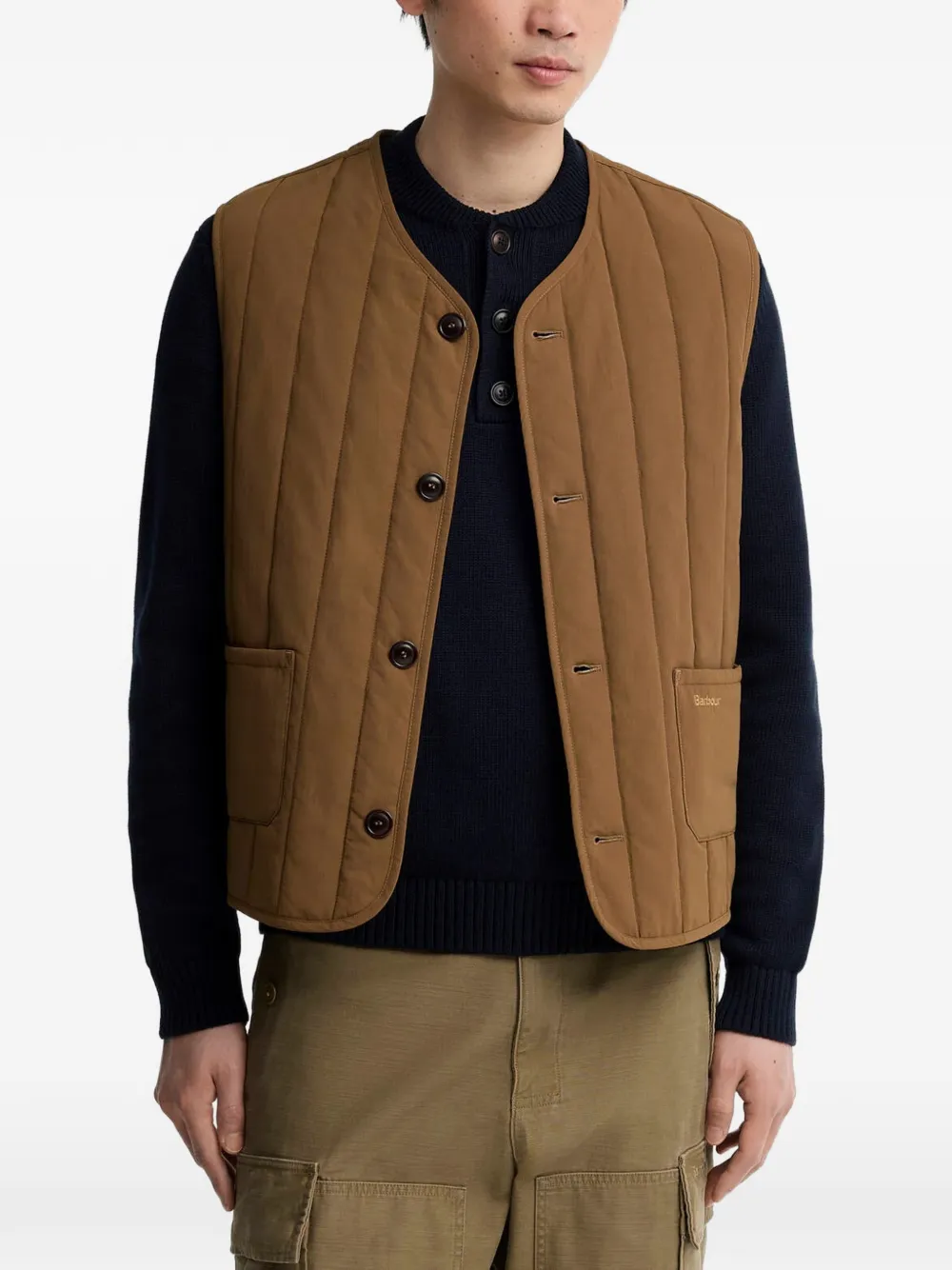 Barbour Gewatteerde bodywarmer Bruin
