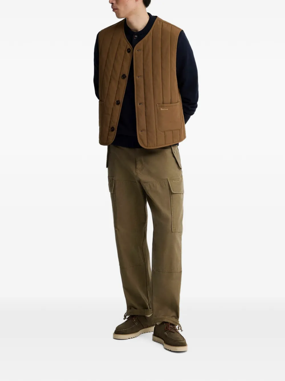 Barbour Gewatteerde bodywarmer Bruin