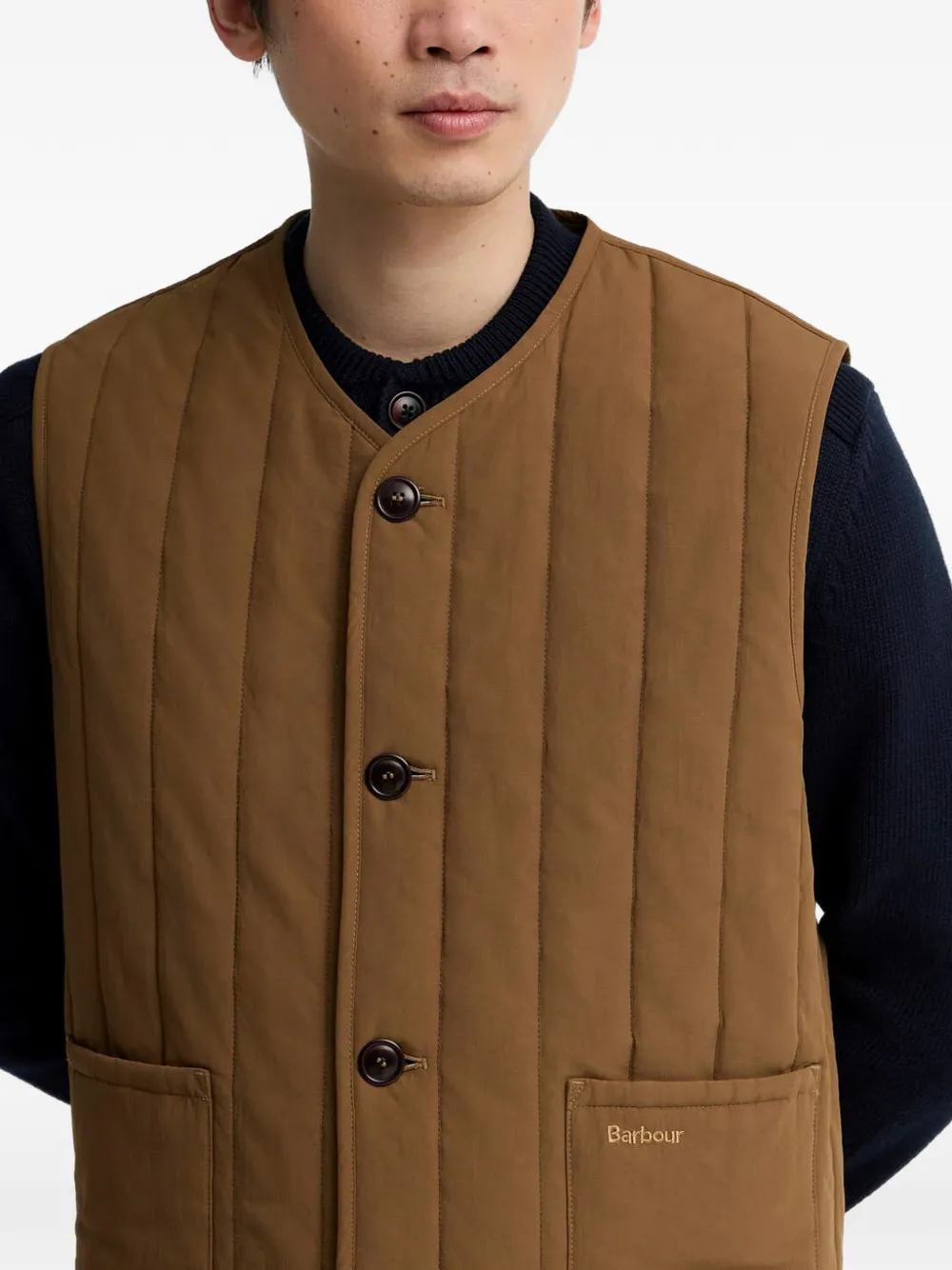 Barbour Gewatteerde bodywarmer Bruin