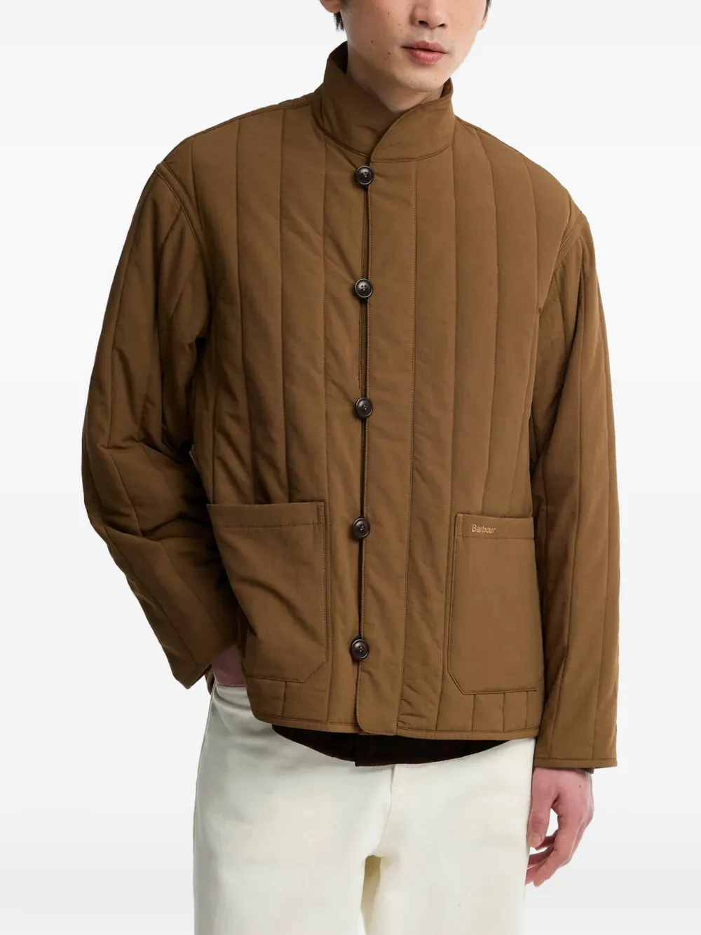 Barbour Gewatteerd jack Bruin