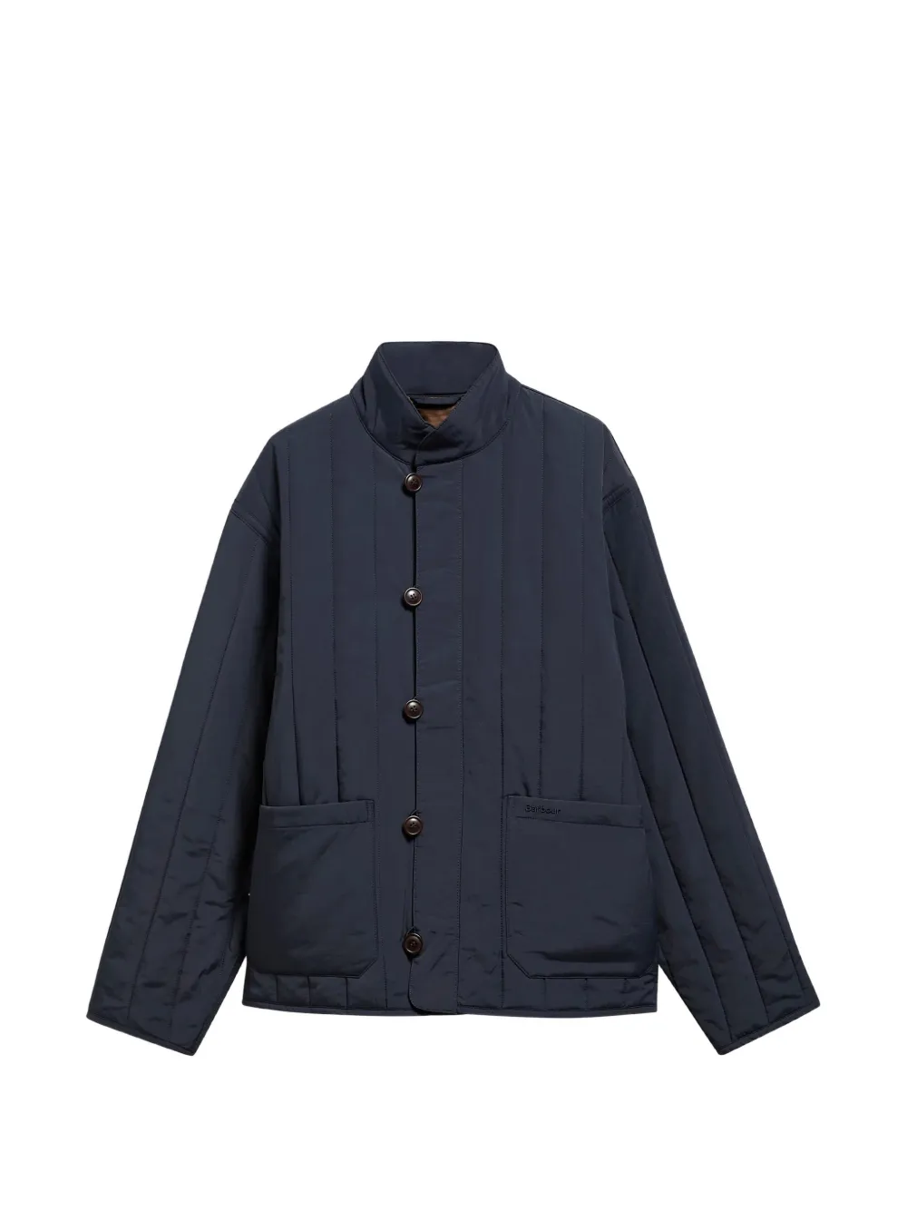 Barbour quilted high-neck jacket | Blue | Image 1