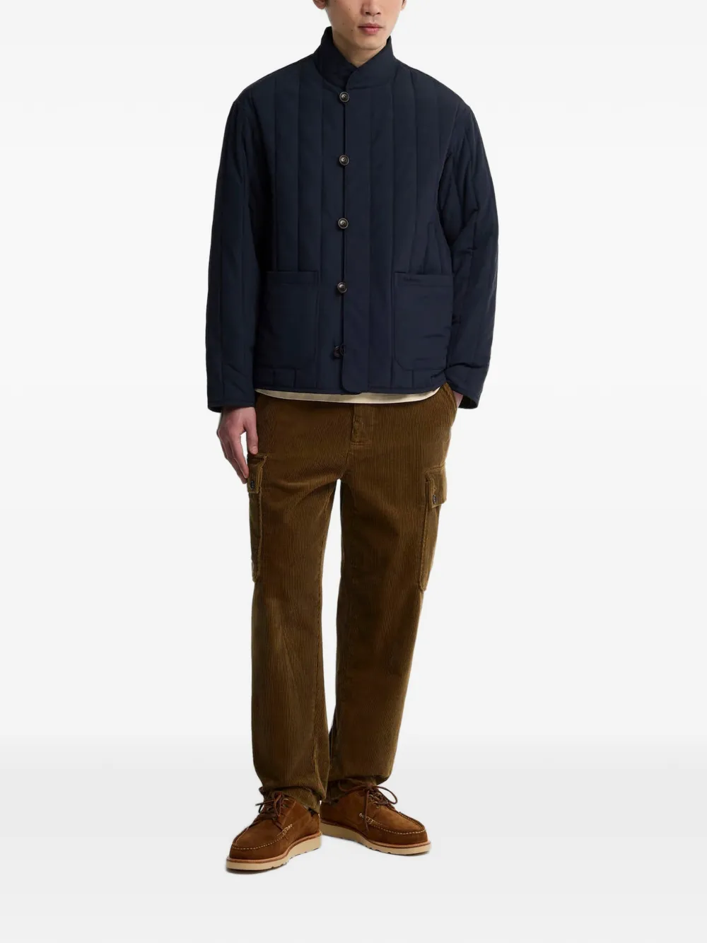 Barbour Gewatteerd jack Blauw