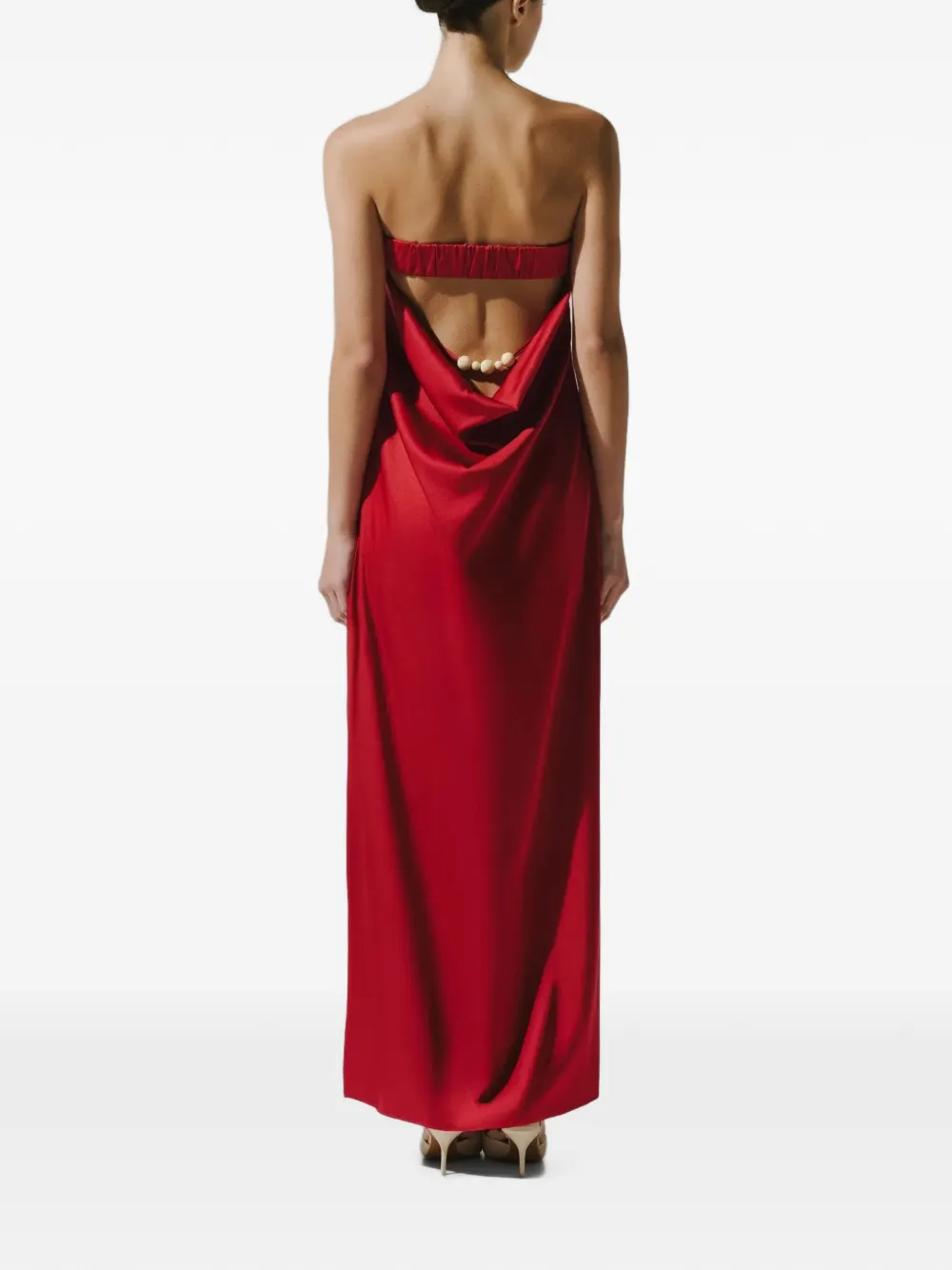 Baobab Lola strapless dress Rood