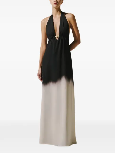 Baobab Louise resin-embellished open-back maxi dress