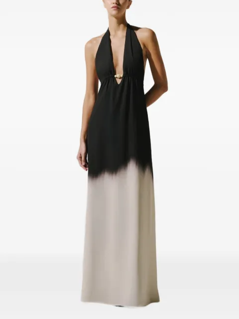 Baobab Louise resin-embellished open-back maxi dress