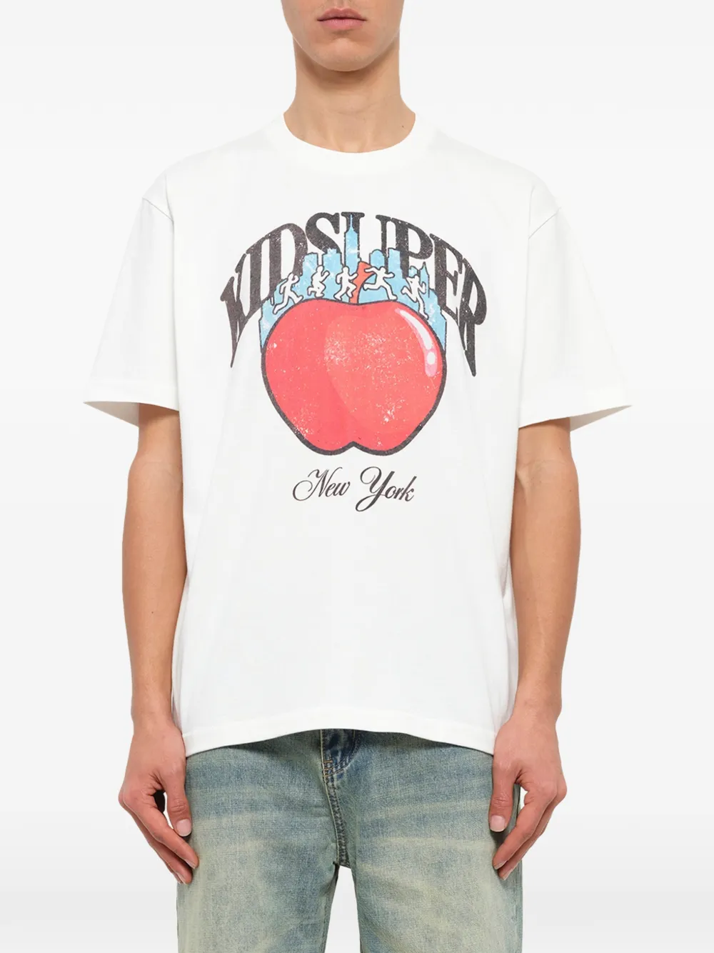 KidSuper NYC T-shirt met grafische print Wit