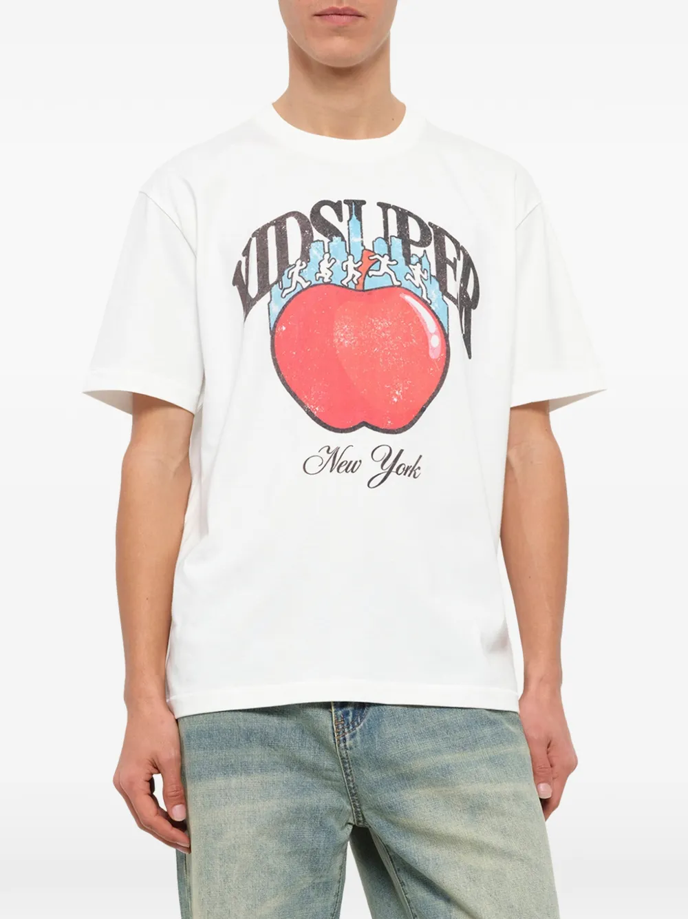 KidSuper NYC T-shirt met grafische print Wit