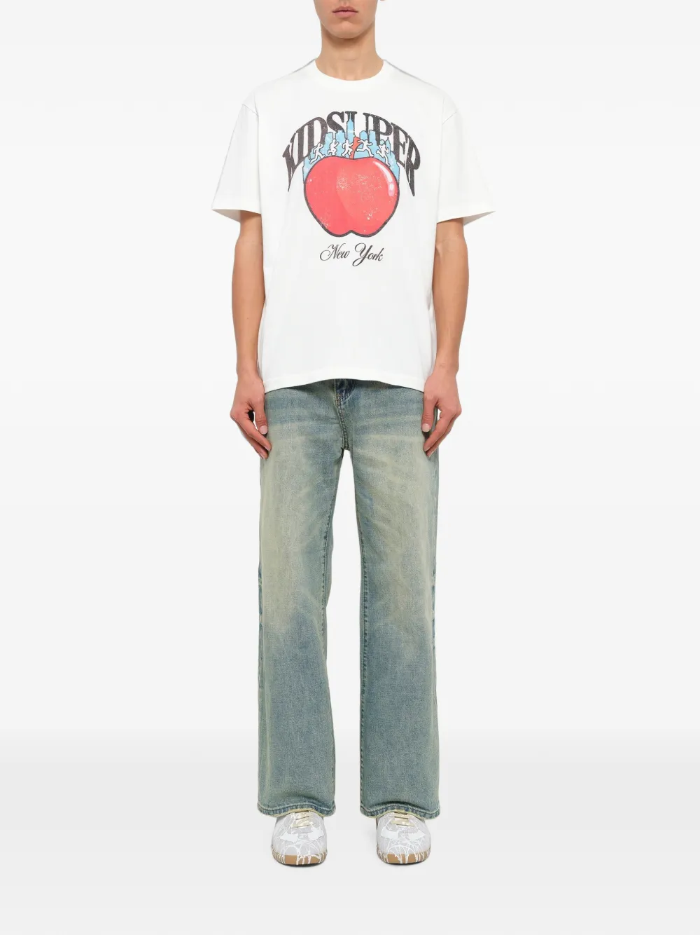 KidSuper NYC T-shirt met grafische print Wit