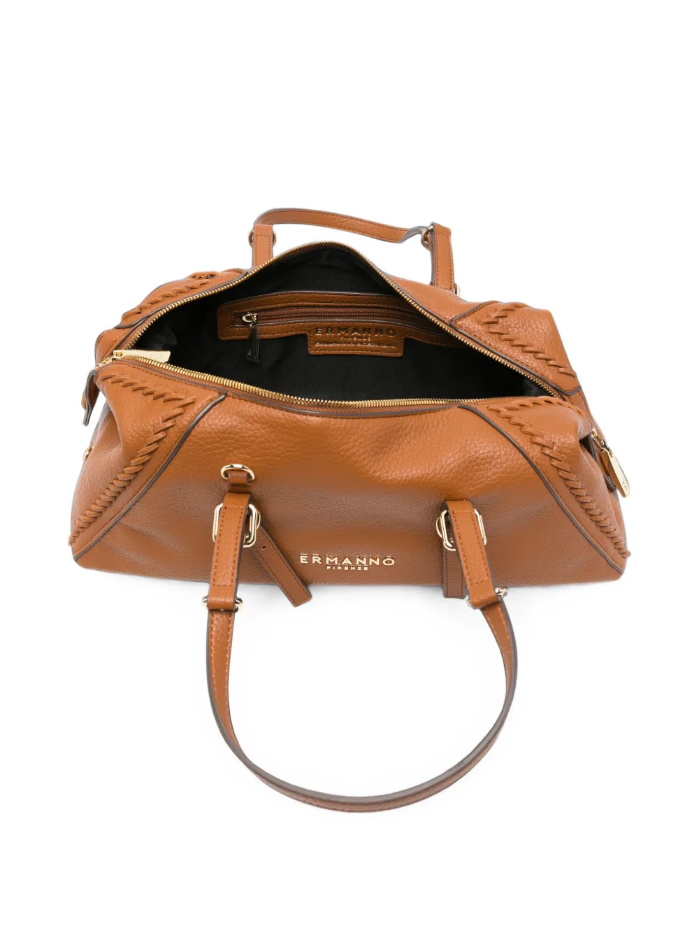 ERMANNO FIRENZE Leren shopper Bruin