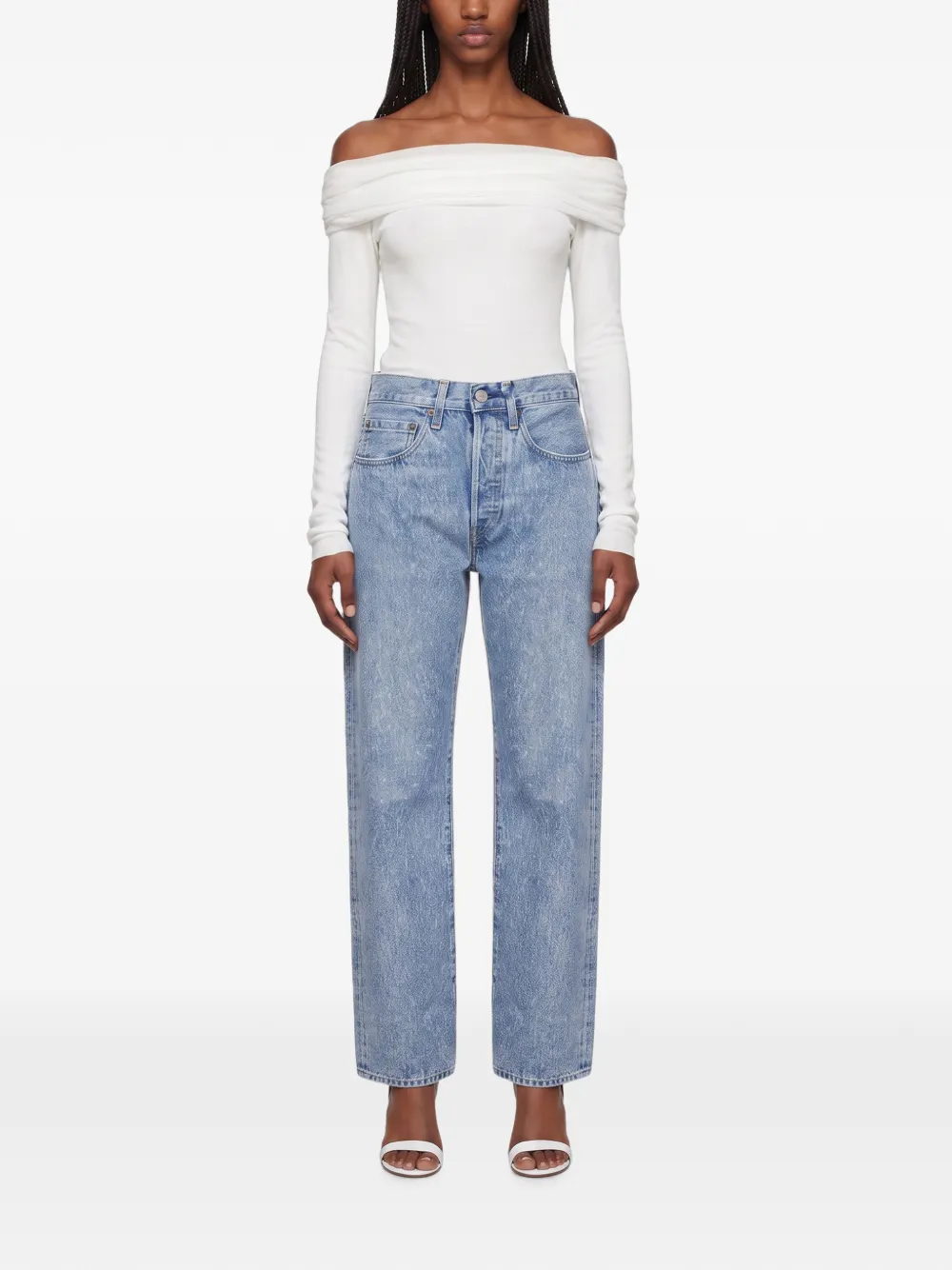 Levi's '70s 501 acid-wash jeans Blauw