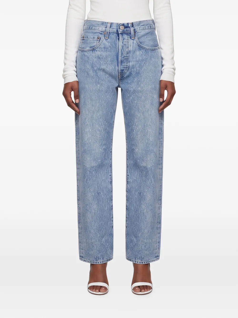 Levi's '70s 501 acid-wash jeans Blauw