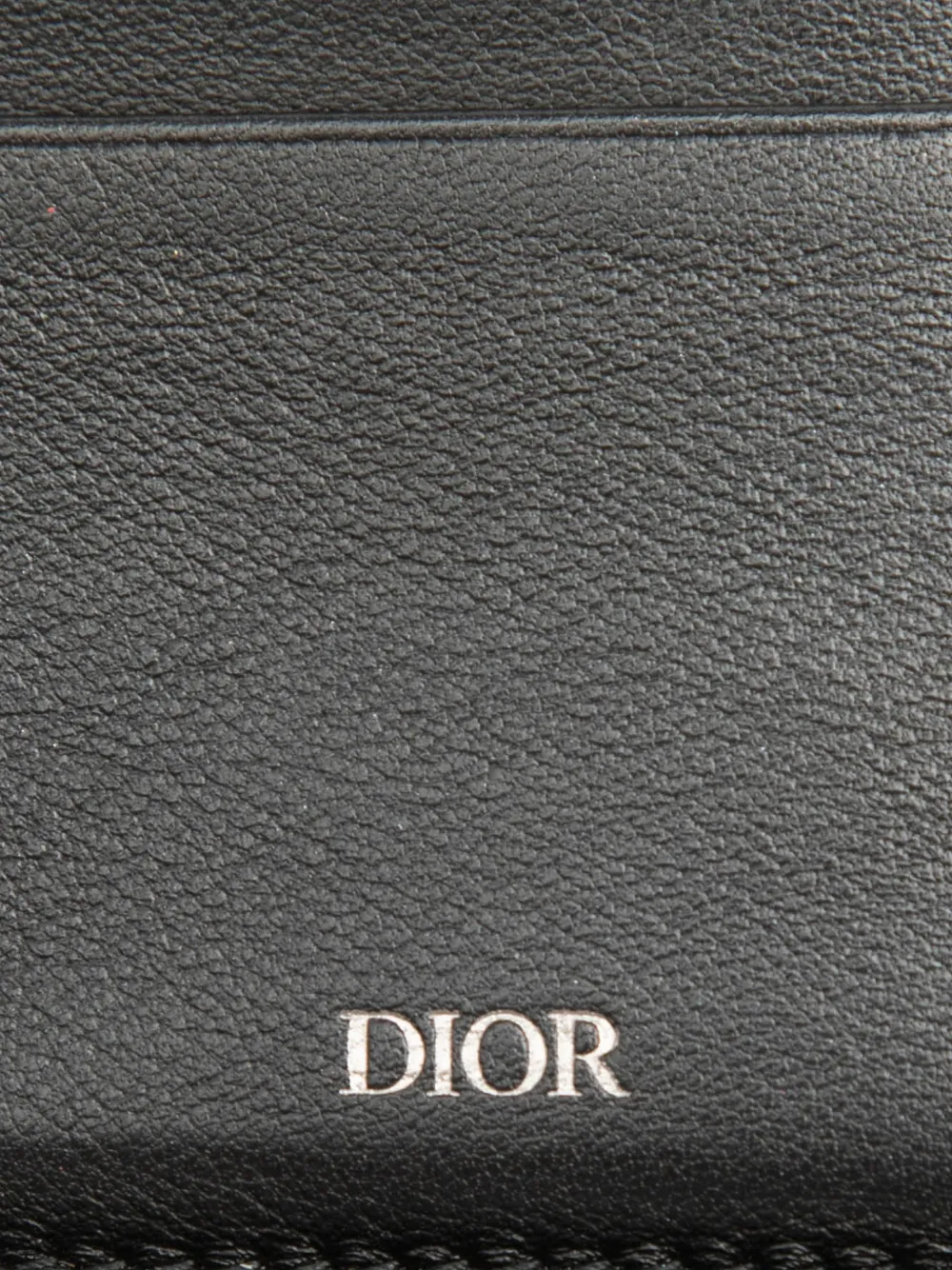 Christian Dior Pre-Owned 2023 kleine Oblique canvas portemonnee met rits Blauw
