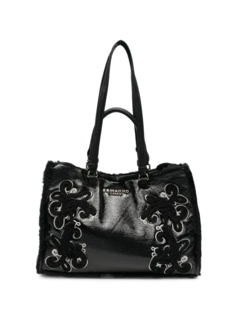 ERMANNO FIRENZE  embroidered leather tote bag